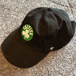 47 Brand Black Cap with Green Accent